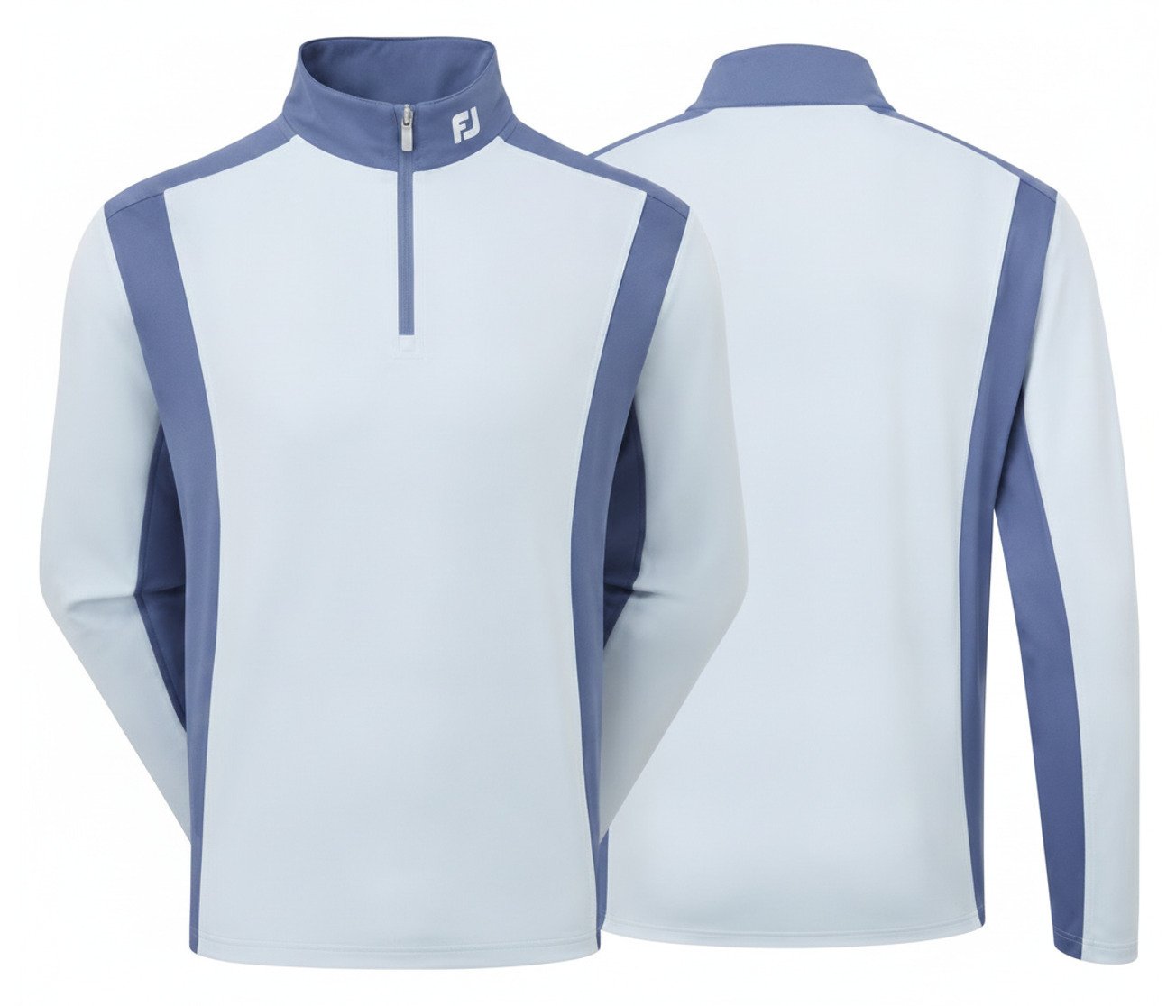 FootJoy ThermoSeries Blocked Midlayer men's sweatshirt, mist/midnight