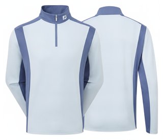 FootJoy ThermoSeries Blocked Midlayer men's sweatshirt, mist/midnight