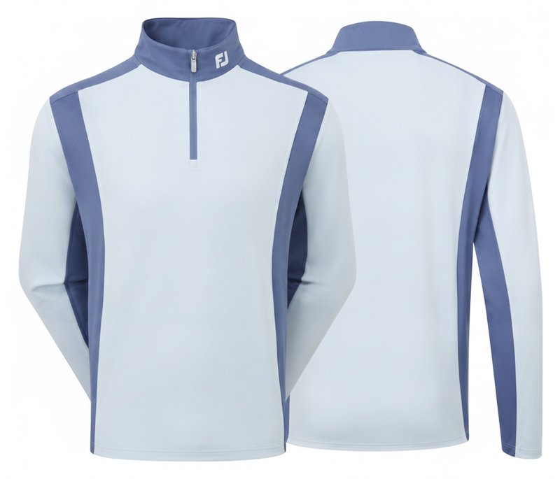 FootJoy ThermoSeries Blocked Midlayer men's sweatshirt, mist/midnight