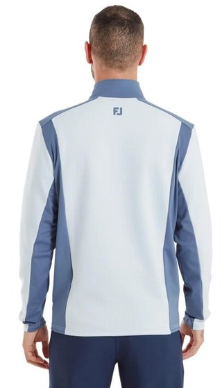 FootJoy ThermoSeries Blocked Midlayer men's sweatshirt, mist/midnight