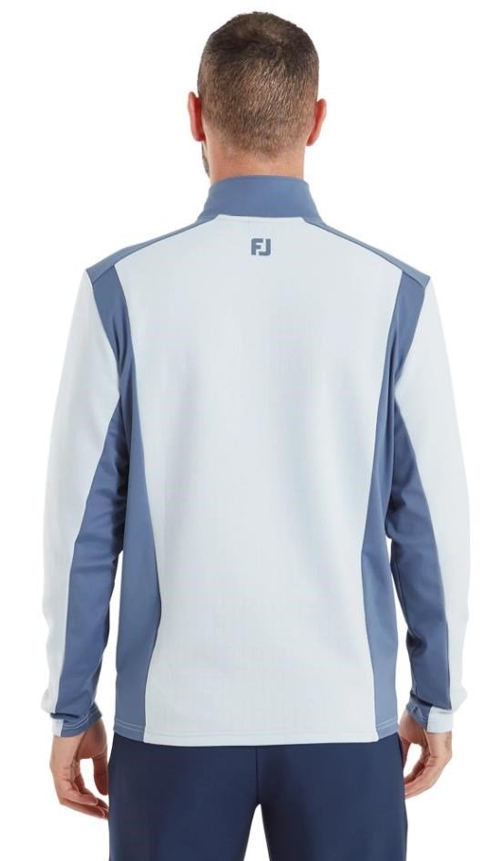 FootJoy ThermoSeries Blocked Midlayer men's sweatshirt, mist/midnight