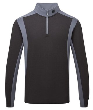 FootJoy ThermoSeries Blocked Midlayer men's sweatshirt, black/charcoal