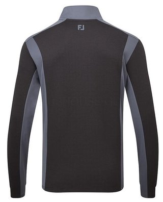 FootJoy ThermoSeries Blocked Midlayer men's sweatshirt, black/charcoal