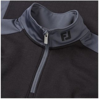 FootJoy ThermoSeries Blocked Midlayer men's sweatshirt, black/charcoal