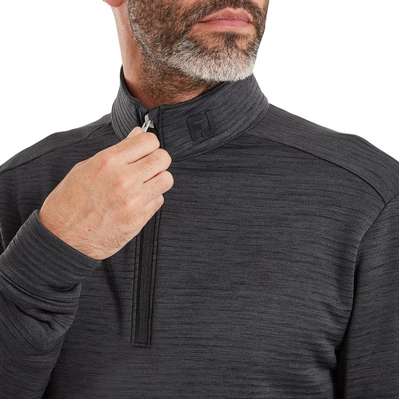 FootJoy ThermoSeries Space Dye Midlayer men's sweatshirt, black