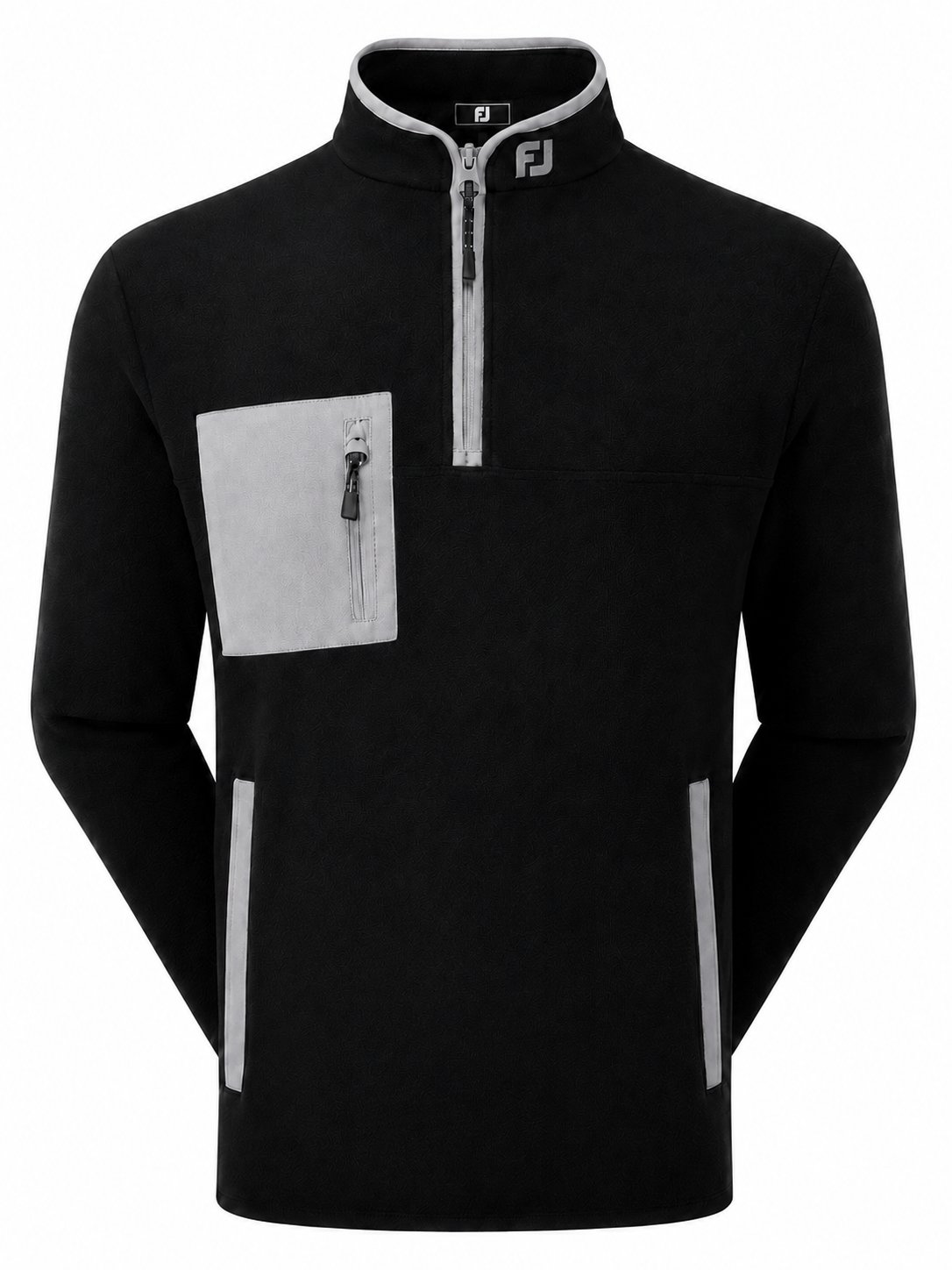 FootJoy Polar Fleece Chill-Out men's sweatshirt, black/grey