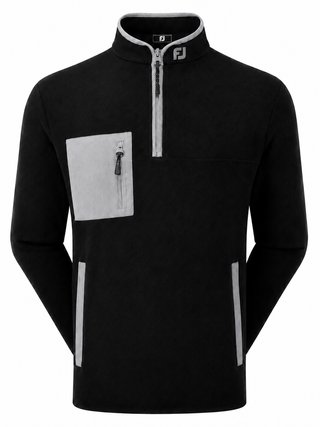 FootJoy Polar Fleece Chill-Out men's sweatshirt, black/grey