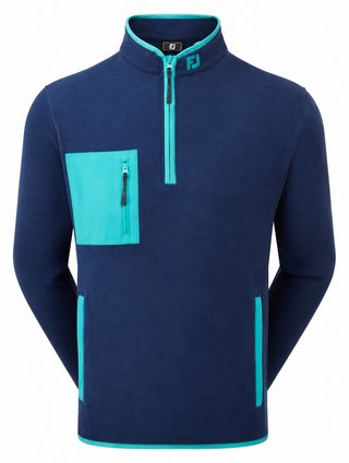 FootJoy Polar Fleece Chill-Out men's sweatshirt, navy/lake blue