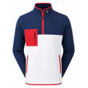 FootJoy Polar Fleece Chill-Out men's sweatshirt, navy/white/red