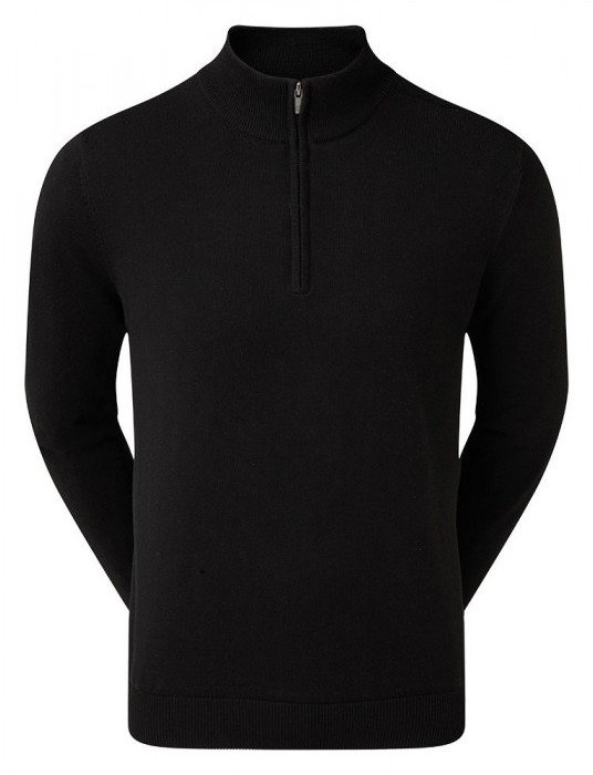 FootJoy drirelease Half-Zip Lined men's sweater, black