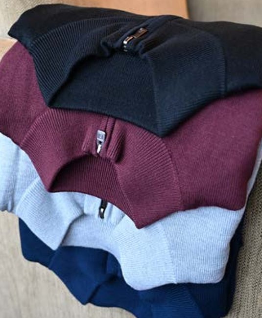FootJoy drirelease Half-Zip Lined men's sweater, red