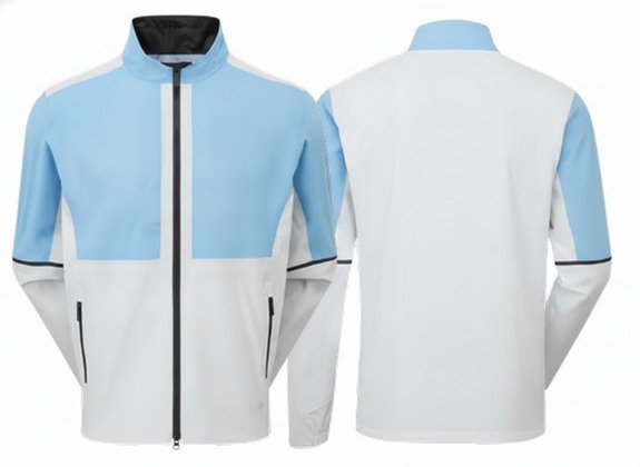 FootJoy DryJoys Select LX men's jacket, Mid Blue / Oyster Grey