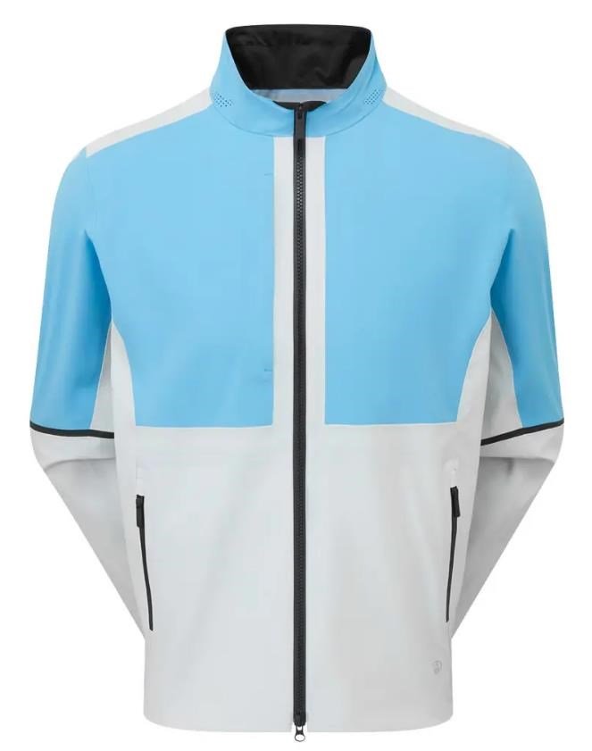 FootJoy DryJoys Select LX men's jacket, Mid Blue / Oyster Grey