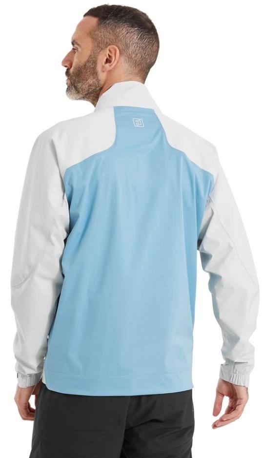 FootJoy Hydro Innovation Arcus men's jacket, oyster grey/mid blue