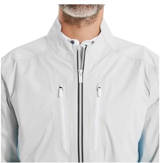 FootJoy Hydro Innovation Arcus men's jacket, oyster grey/mid blue