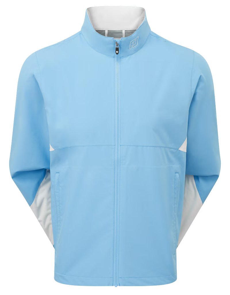 FootJoy HydroLite X men's jacket, mid blue/oyster grey