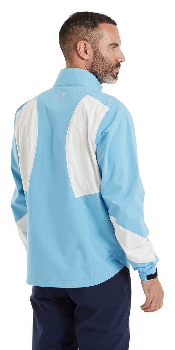 FootJoy HydroLite X men's jacket, mid blue/oyster grey