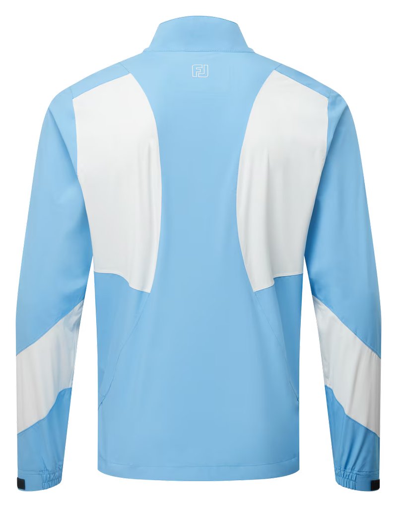 FootJoy HydroLite X men's jacket, mid blue/oyster grey