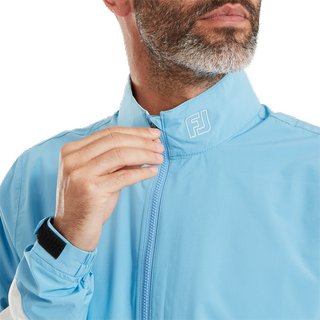 FootJoy HydroLite X men's jacket, mid blue/oyster grey
