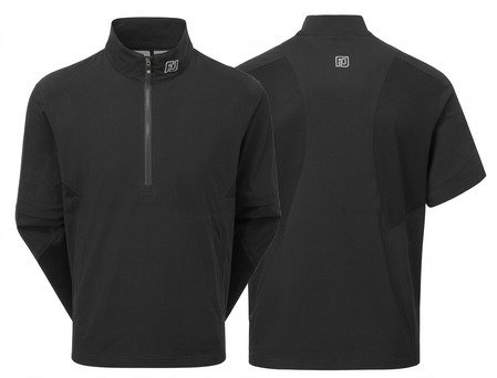 FootJoy HydroLite X Short Sleeve men's rain shirt, black