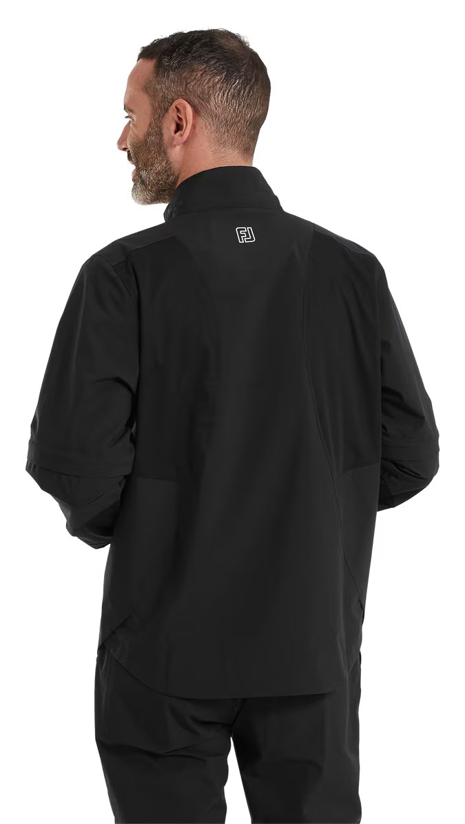 FootJoy HydroLite X Short Sleeve men's rain shirt, black