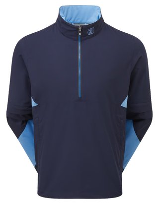FootJoy HydroLite X Short Sleeve Rain men's shirt, navy/mid blue