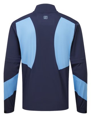 FootJoy HydroLite X Short Sleeve Rain men's shirt, navy/mid blue