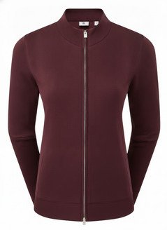 FootJoy drirelease Full-Zip Lined women's sweater, port