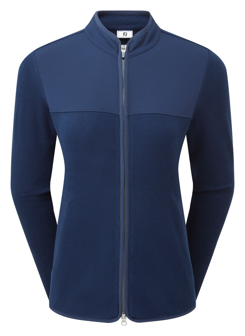 FootJoy MicroFleece Full-Zip Midlayer ladies sweatshirt, navy