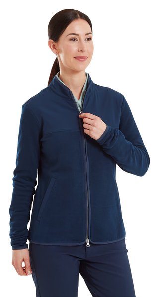 FootJoy MicroFleece Full-Zip Midlayer ladies sweatshirt, navy