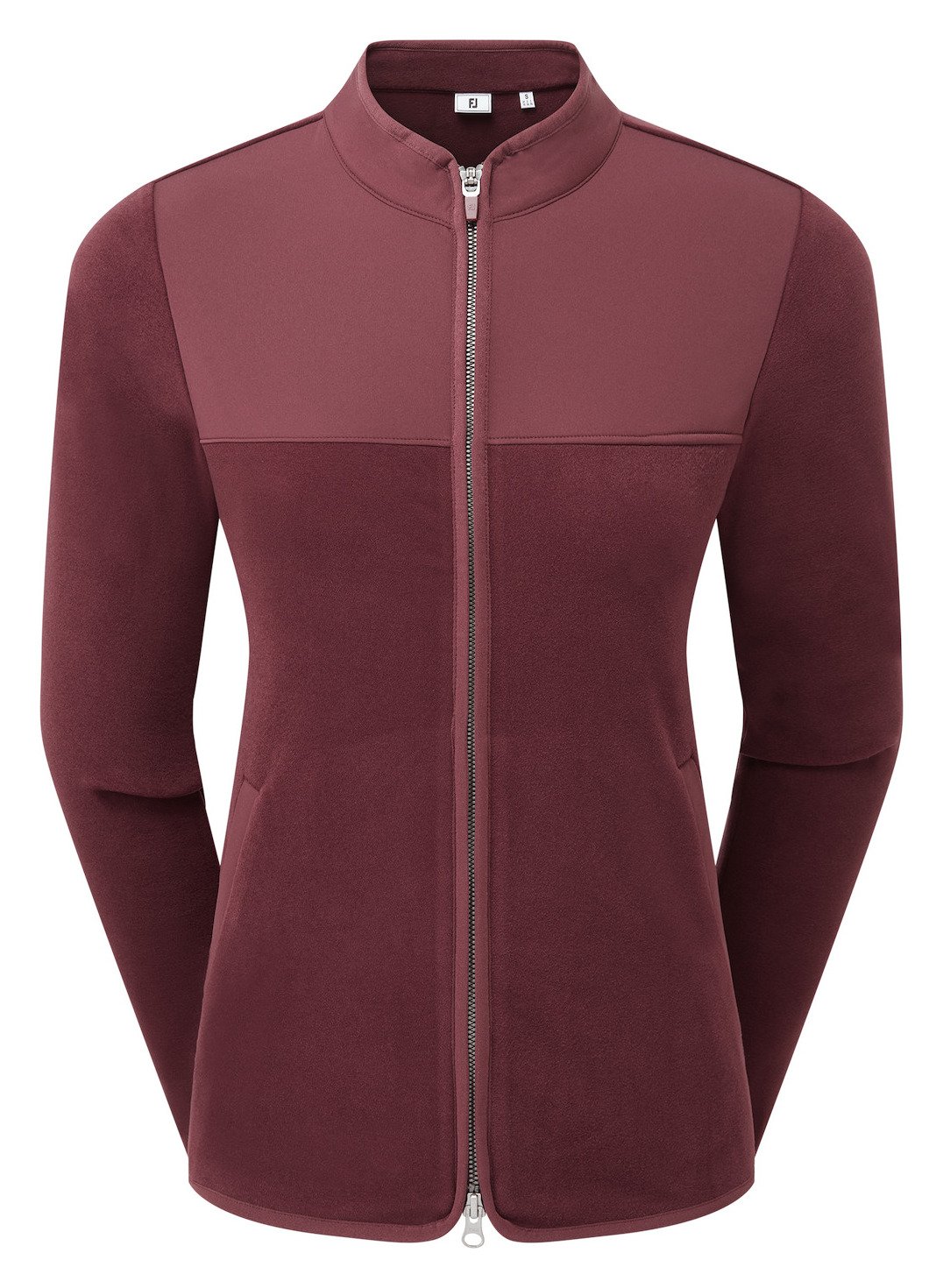 FootJoy MicroFleece Full-Zip Midlayer ladies sweatshirt, port