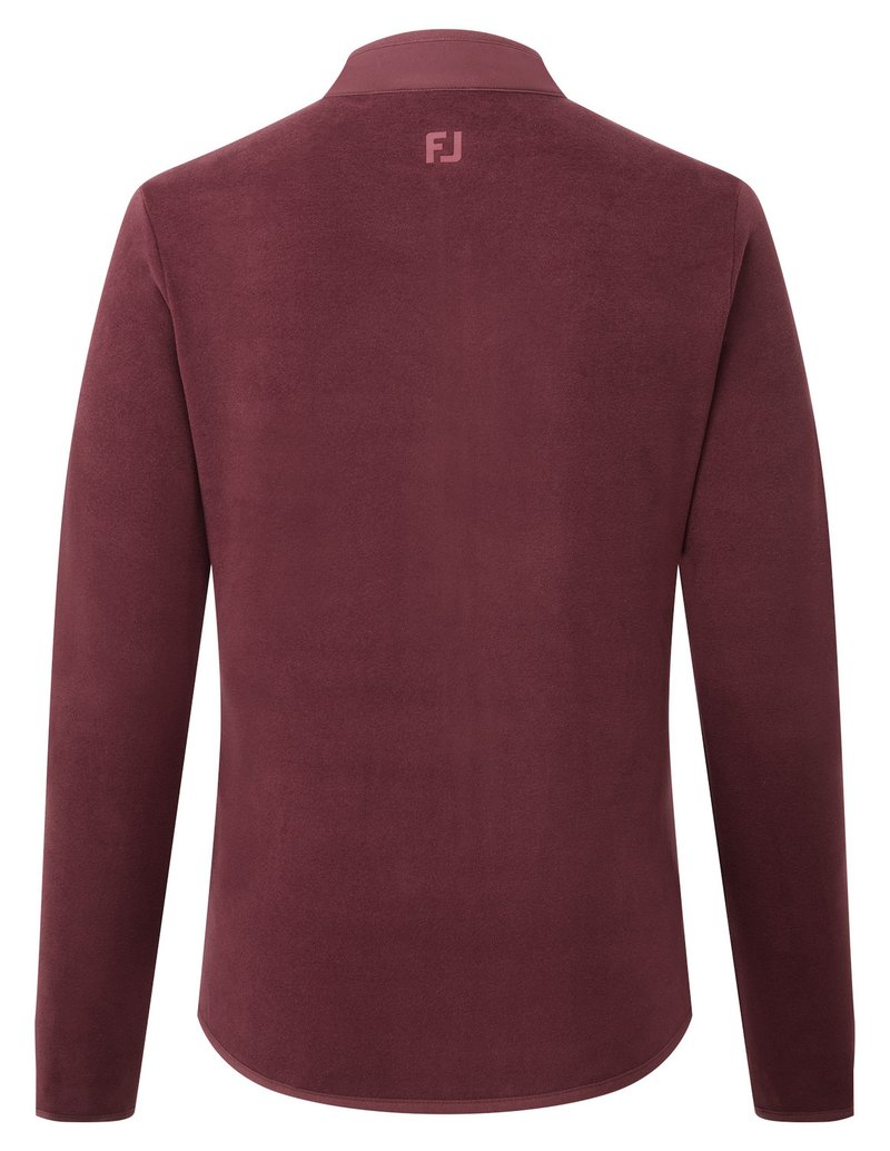 FootJoy MicroFleece Full-Zip Midlayer ladies sweatshirt, port