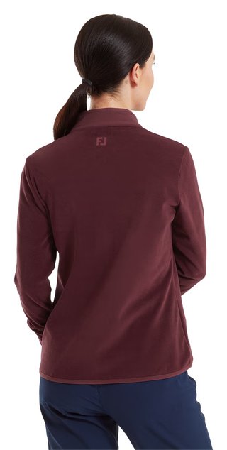 FootJoy MicroFleece Full-Zip Midlayer ladies sweatshirt, port