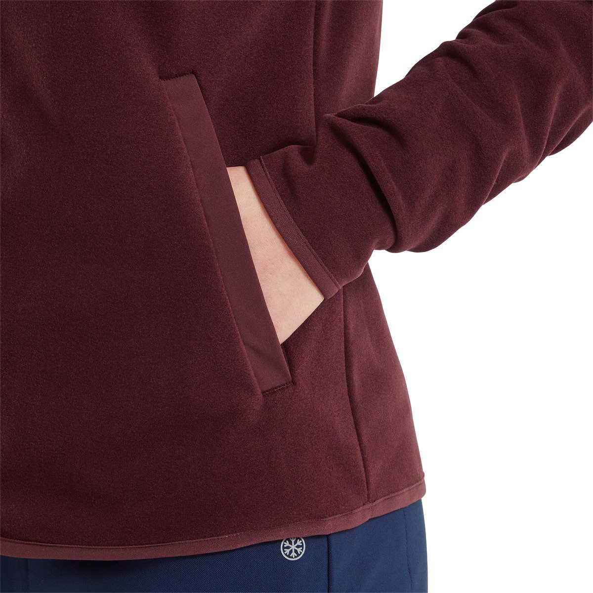 FootJoy MicroFleece Full-Zip Midlayer ladies sweatshirt, port