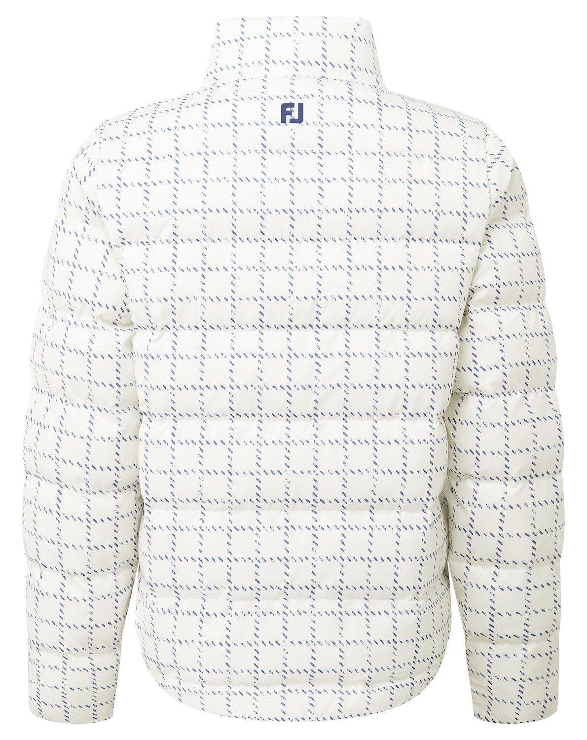 FootJoy ThermoSeries Insulated ladies jacket, off white/navy distressed plaid
