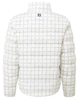 FootJoy ThermoSeries Insulated ladies jacket, off white/navy distressed plaid