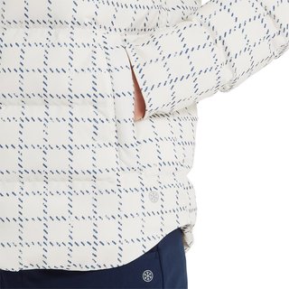 FootJoy ThermoSeries Insulated ladies jacket, off white/navy distressed plaid