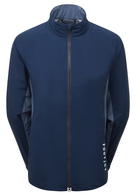 FootJoy HydroLite X women's jacket, navy/white dot