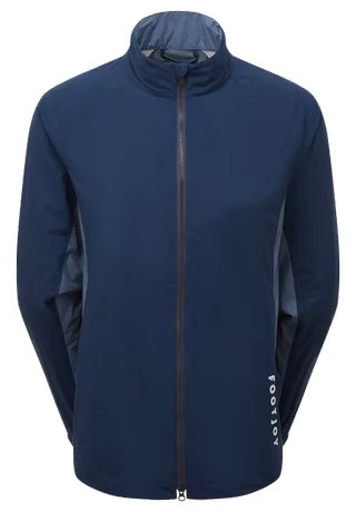 FootJoy HydroLite X women's jacket, navy/white dot