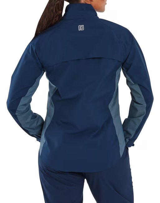 FootJoy HydroLite X women's jacket, navy/white dot