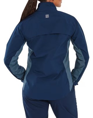 FootJoy HydroLite X women's jacket, navy/white dot