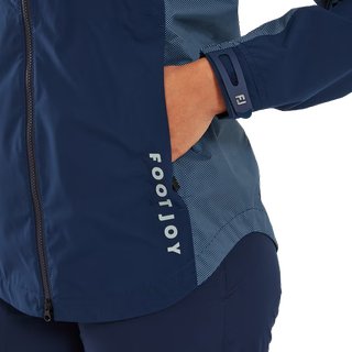 FootJoy HydroLite X women's jacket, navy/white dot