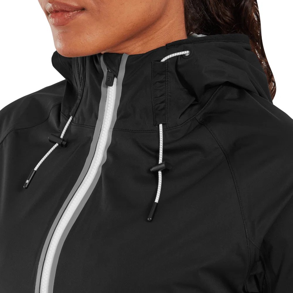 FootJoy HydroKnit women's jacket, Black / Grey / White
