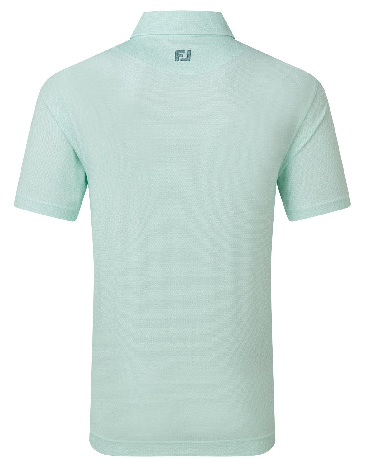 FootJoy Heritage Logo Lisle men's polo, white/mint julep