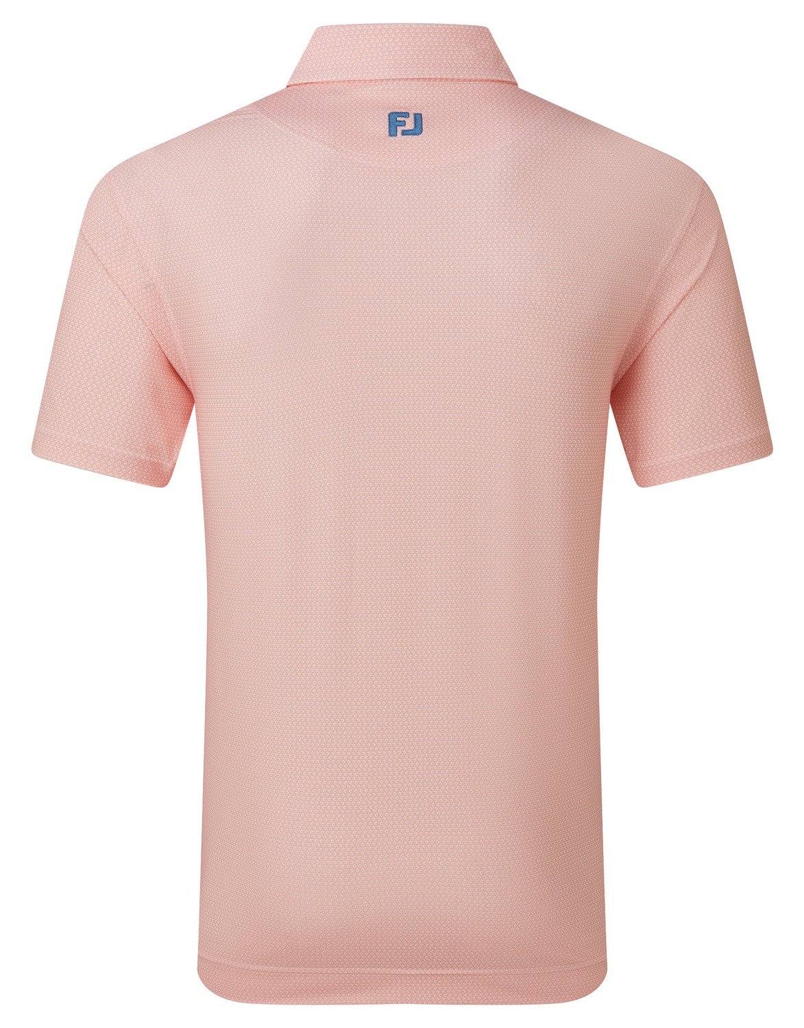 FootJoy Heritage Logo Lisle men's polo, white/peach