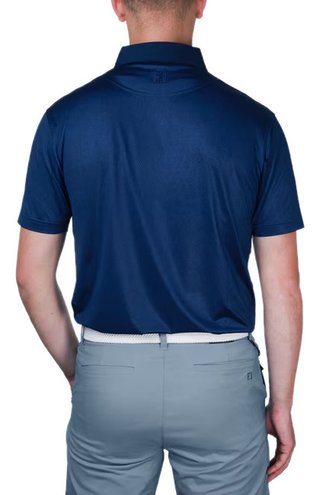 FootJoy Tailor Texture Lisle men's shirt, navy tonal