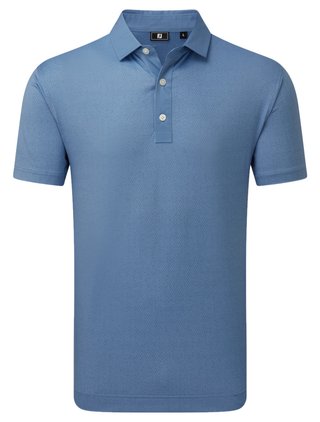 FootJoy Tailor Texture Lisle men's polo, riviera tonal