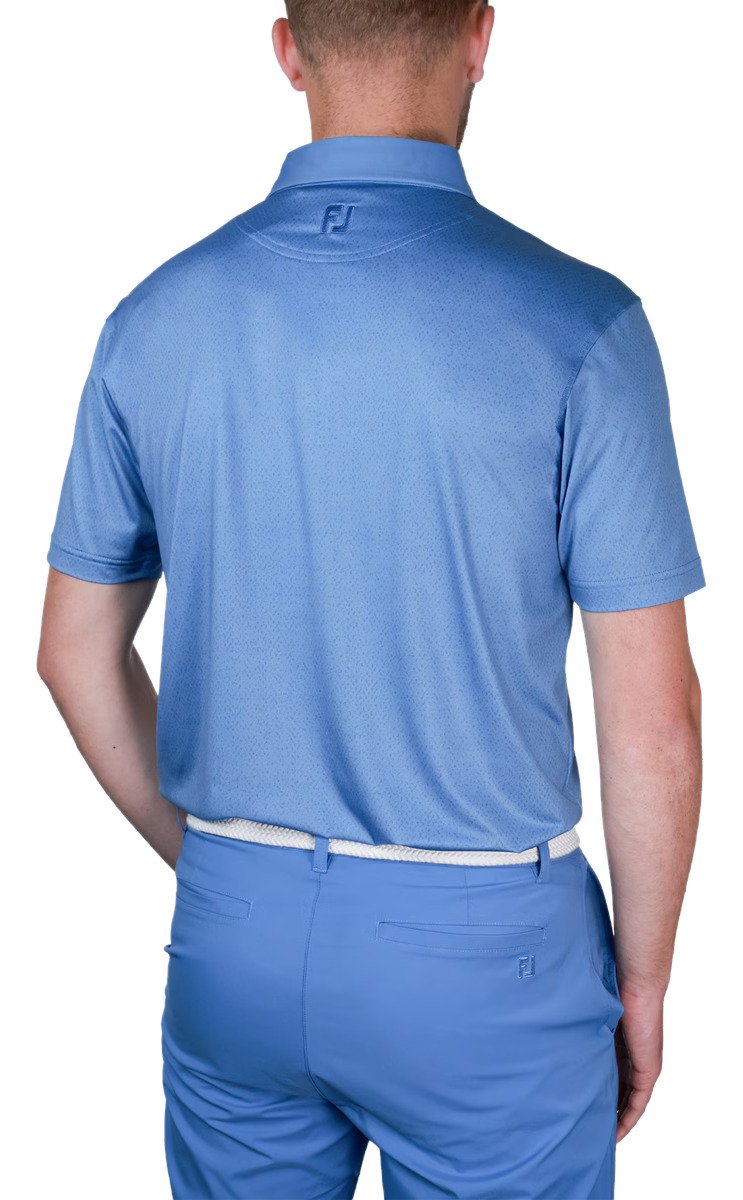 FootJoy Tailor Texture Lisle men's polo, riviera tonal