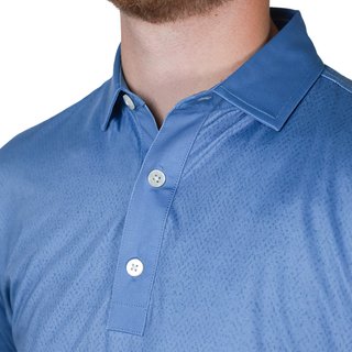 FootJoy Tailor Texture Lisle men's polo, riviera tonal