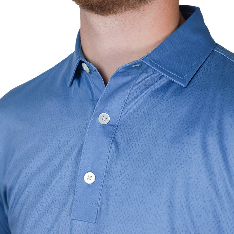 FootJoy Tailor Texture Lisle men's polo, riviera tonal